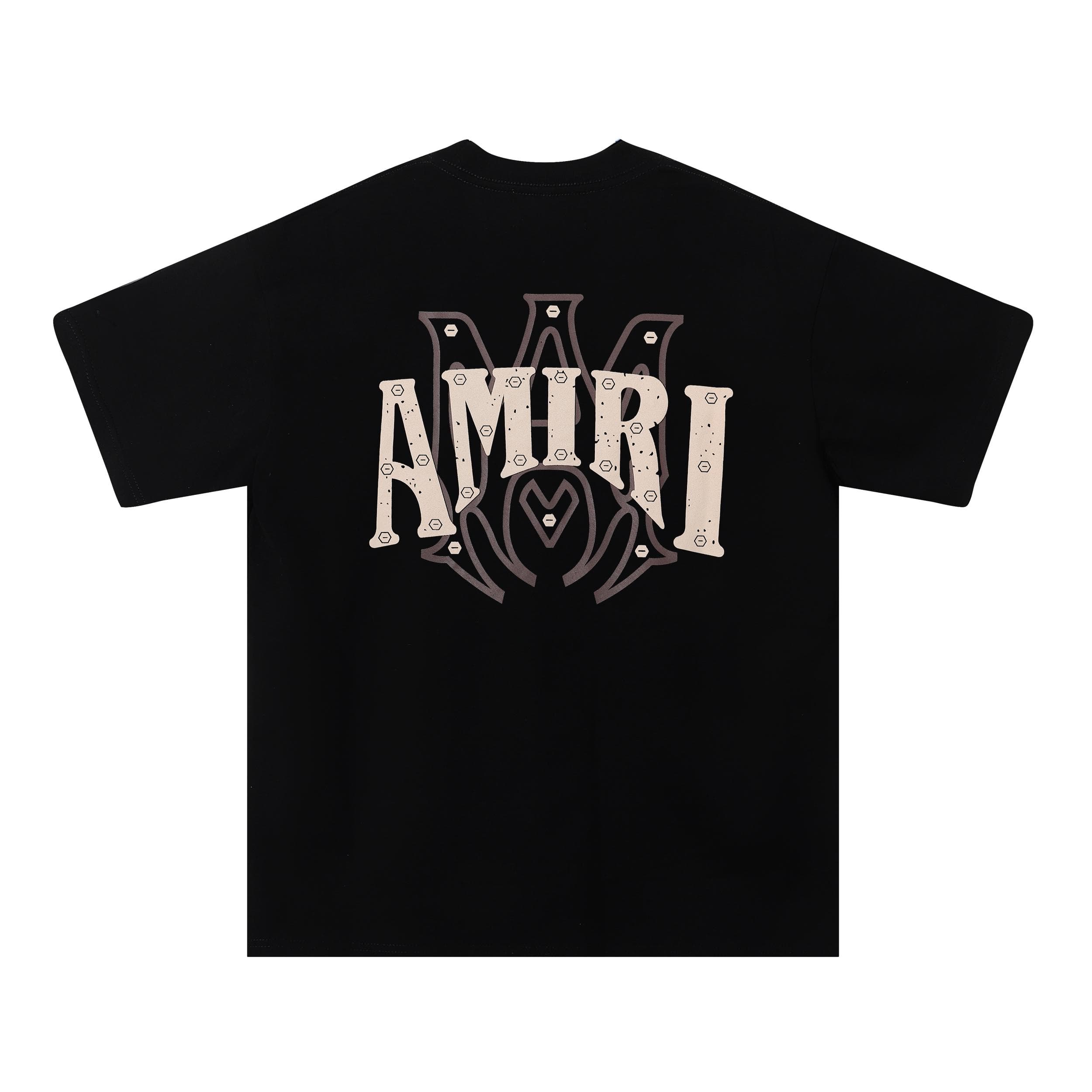 737 Amiri 2025 Summer New Men's and Women's Loose High Quality Cotton Plus Size T-shirt Couple T-Shirt L