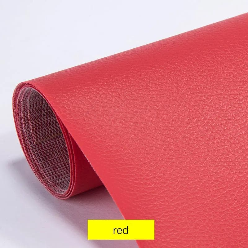 200x137CM Self Adhesive Leather Sofa Repair Furniture Table Chair Sticker Seat Bag Shoe Bed Fix Mend PU Artificial Leather Skin 200x137cm red