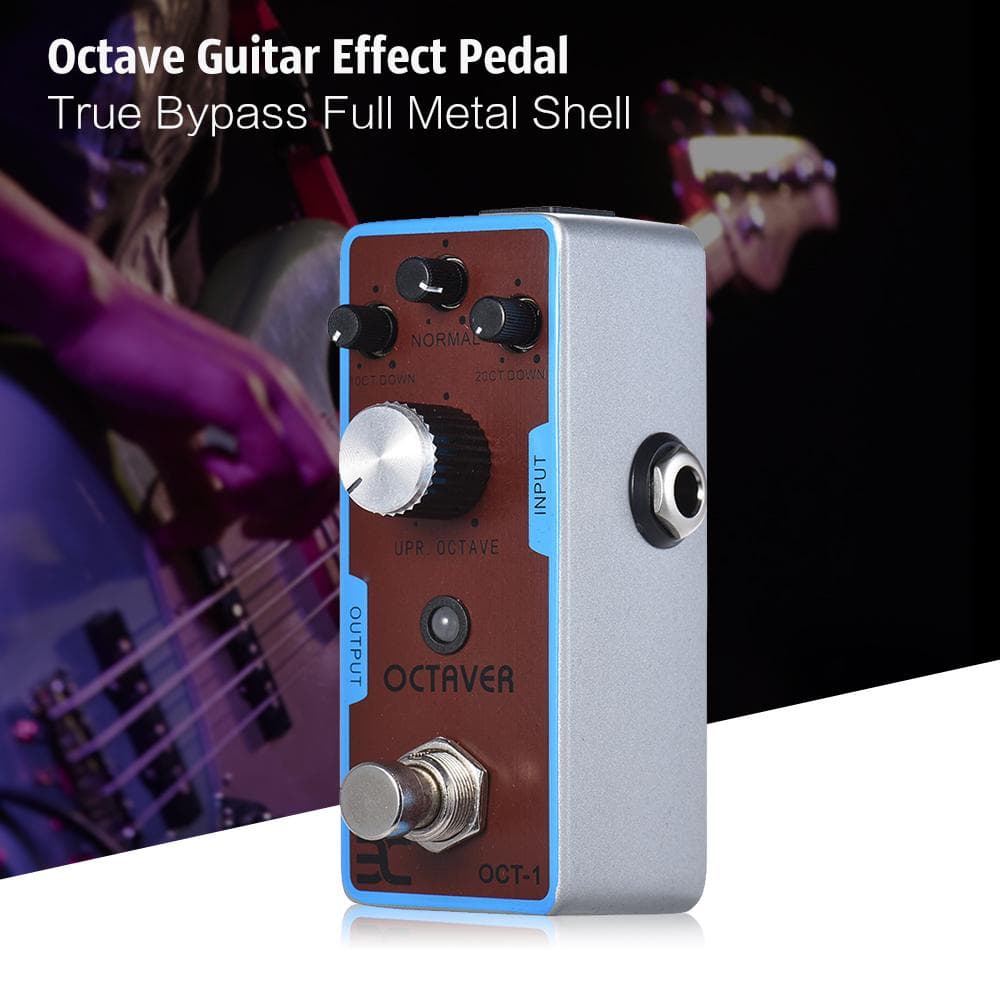 ENO EX OCT-1 OCTAVE Mini Octave Guitar Effect Pedal True Bypass Full Metal Shell