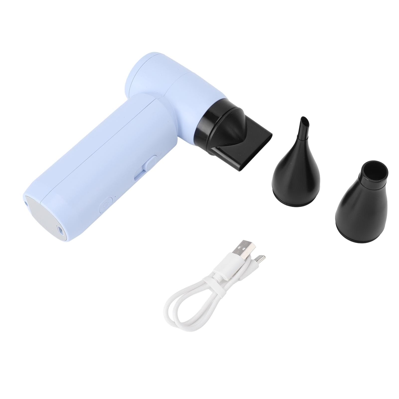 Electric Air Duster Professional Efficient Stepless Speed 80000RPM Jet Dry Blower Brushless light blue