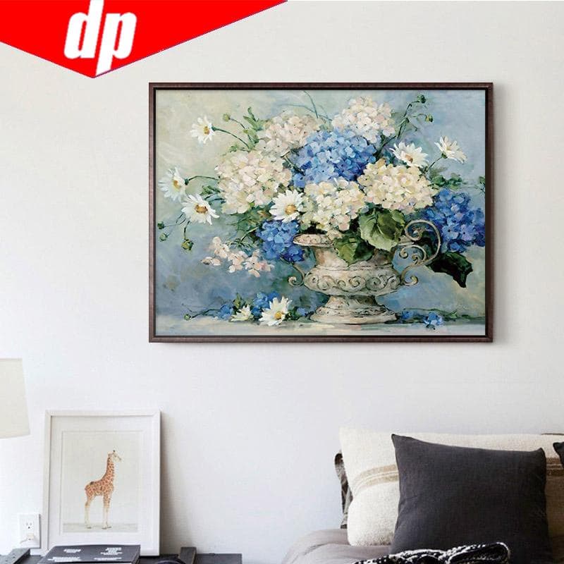 DIY Birds European Flowers Painting Round Rhinestone Diamond Embroidery Handicraft Cross Stitch 20X30