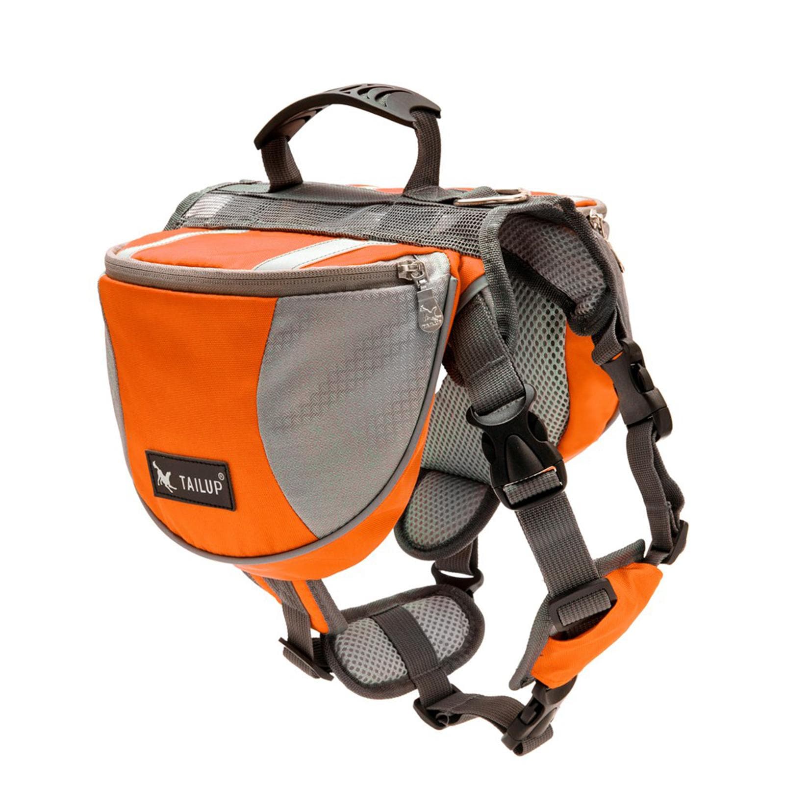 Dog Backpack for Outdoor Travel and Adventure - Design with Reflective Strip Multifunctional M orange