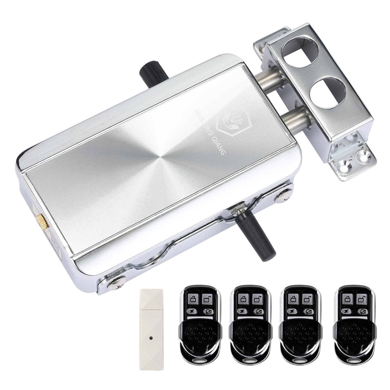 WiFi Smart Home Door Lock Kit eWelink Remote Control Keyless Entry Electronic Lock Smart Wireless with 4 remote silver