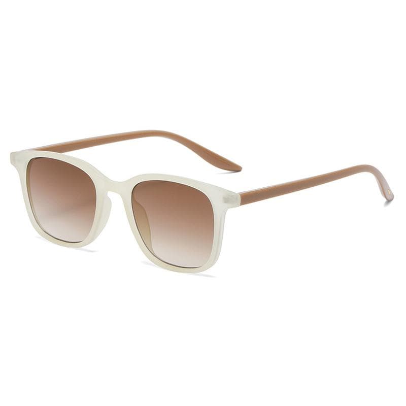 Fashion Vintage Square Sunglasses Luxury Brand Designer Sun Glasses For Women Small Thin Frame Punk Tea Shades As the picture