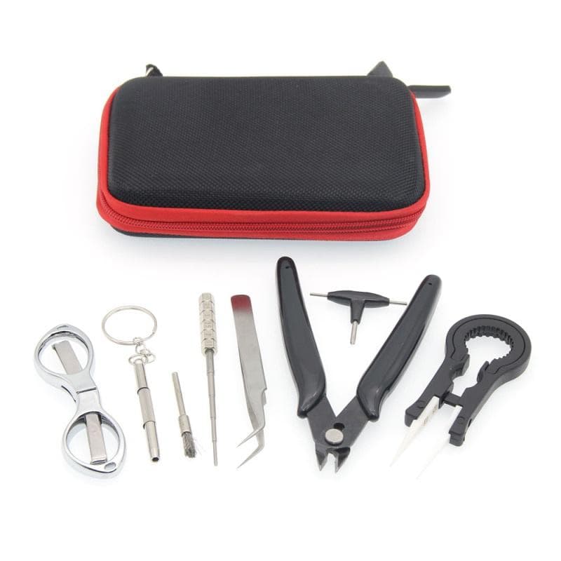X9 Mini Vape DIY Coil Heating Wire Tool Kit Bag Tweezers Pliers Wire Heaters Kit Coil Jig Winding