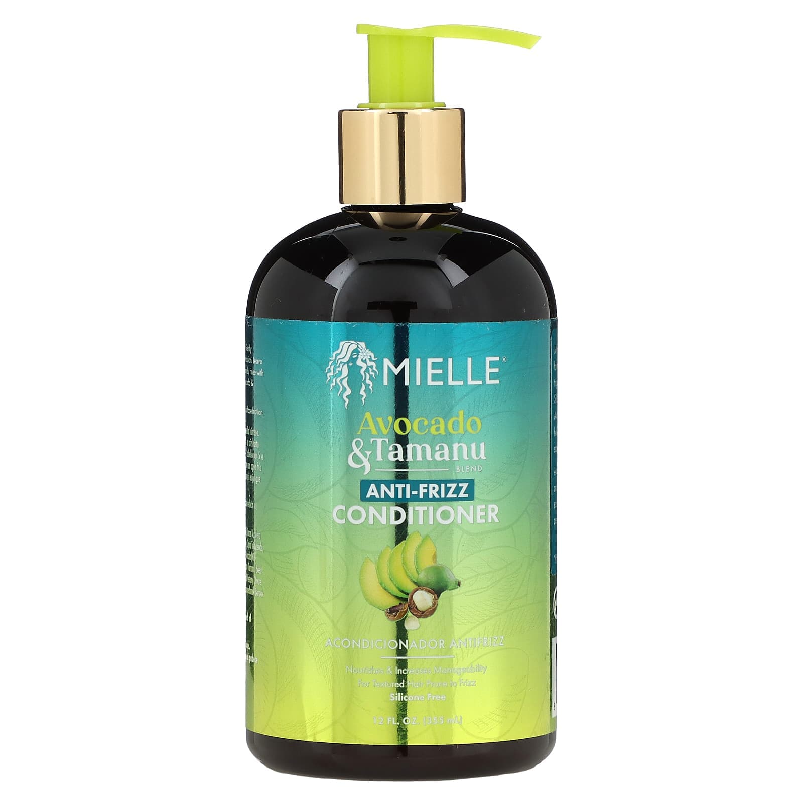 Mielle, Anti-Fizz Conditioner, Avocado & Tamanu, 12 fl oz (355 ml)