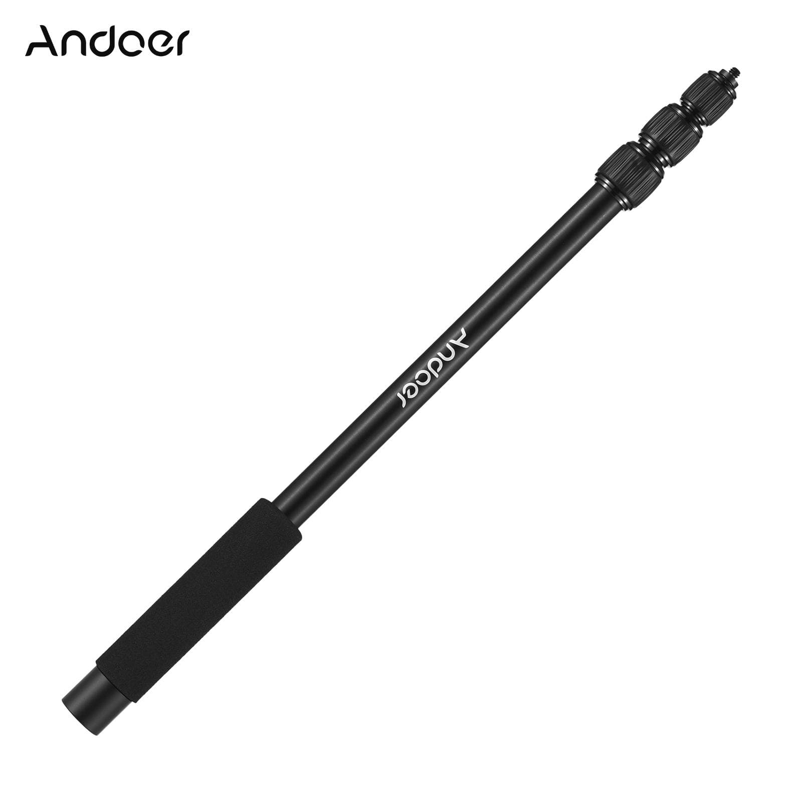 Andoer Handheld Microphone Boom Arm Extendable Mic Arm Aluminum Alloy Boom Pole 4-Section