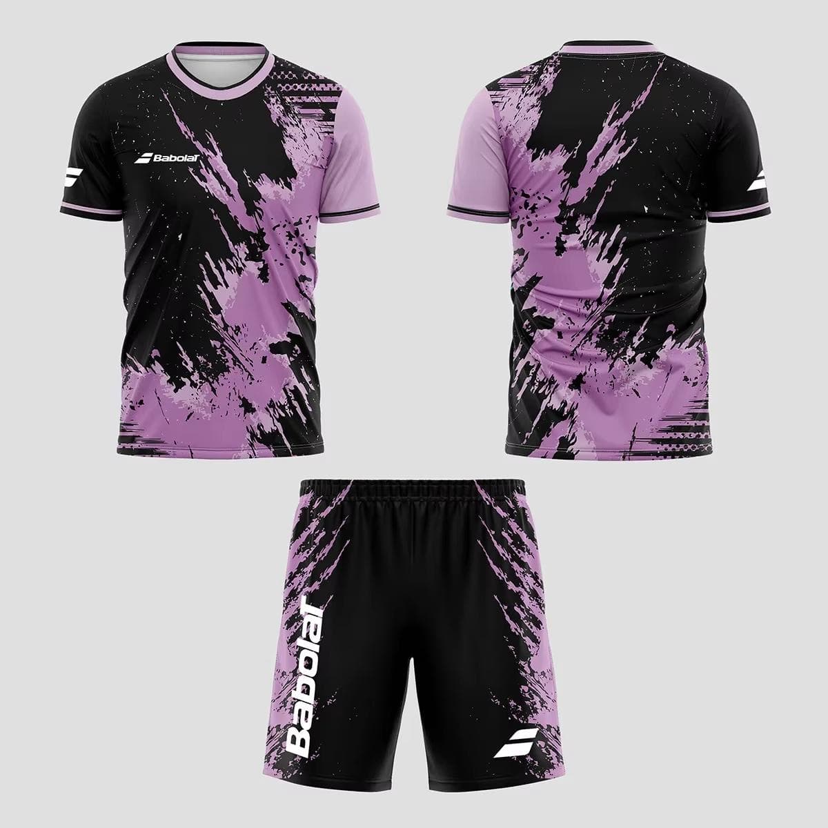 2025 New Men's Summer Tennis Breathable Set, Quick drying Badminton Loose Set, Men's T-shirt and Short sleeved Shorts Set Soft a M