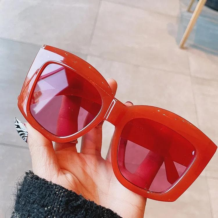 Square Sunglasses Women Vintage Non Prescription Eyewear Trendy Fashion Designer Glasses Lentes De Sol