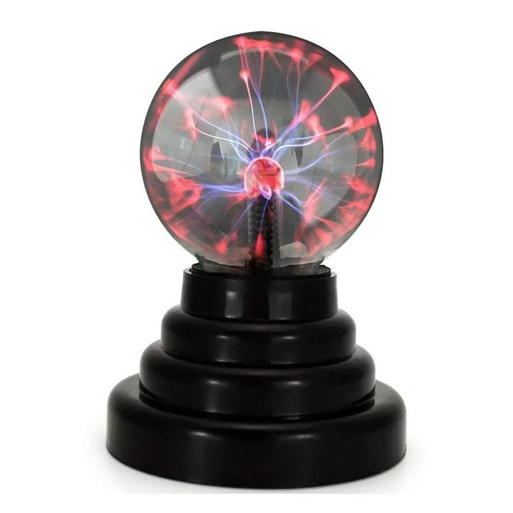 3.94 Inch Plasma Ball Lamp Static Electricity Ambient Light USB Powered Globe Night Light for red