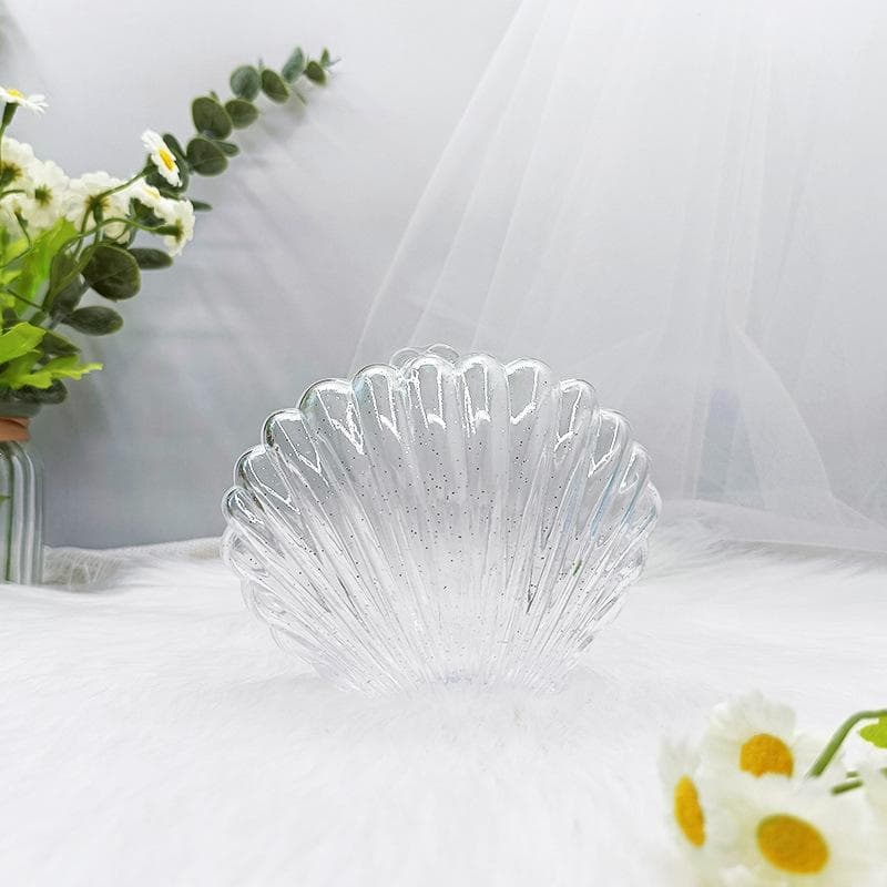 Colorful Shell Candy Boxes Mermaid Birthday Party Biscuit Gift Packaging Jewelry Storage Box Shower Wedding Decor white