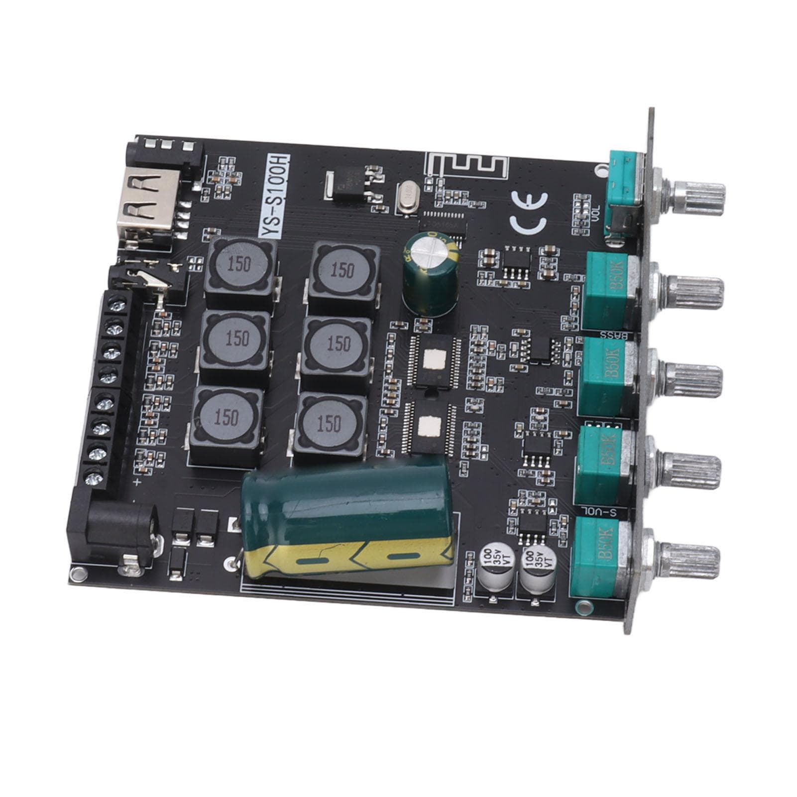 2.1 Channel Power Amplifier Board Bluetooth Stereo Audio Amplifier Module DC12?24V 50Wx2+100W