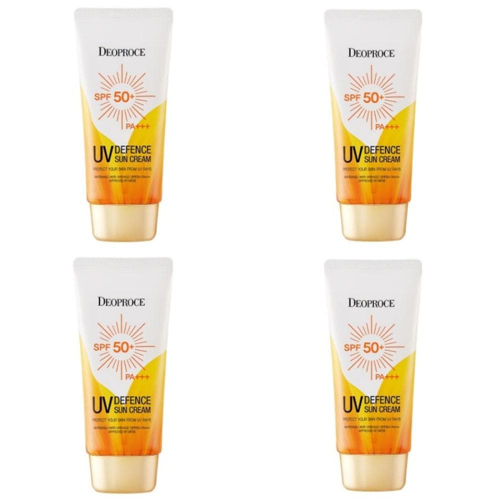 Deoproce UV Defence Sun Cream SPF50+ PA+++ 70ml*1Pc/2Pcs/3Pcs/4Pcs 4Pcs