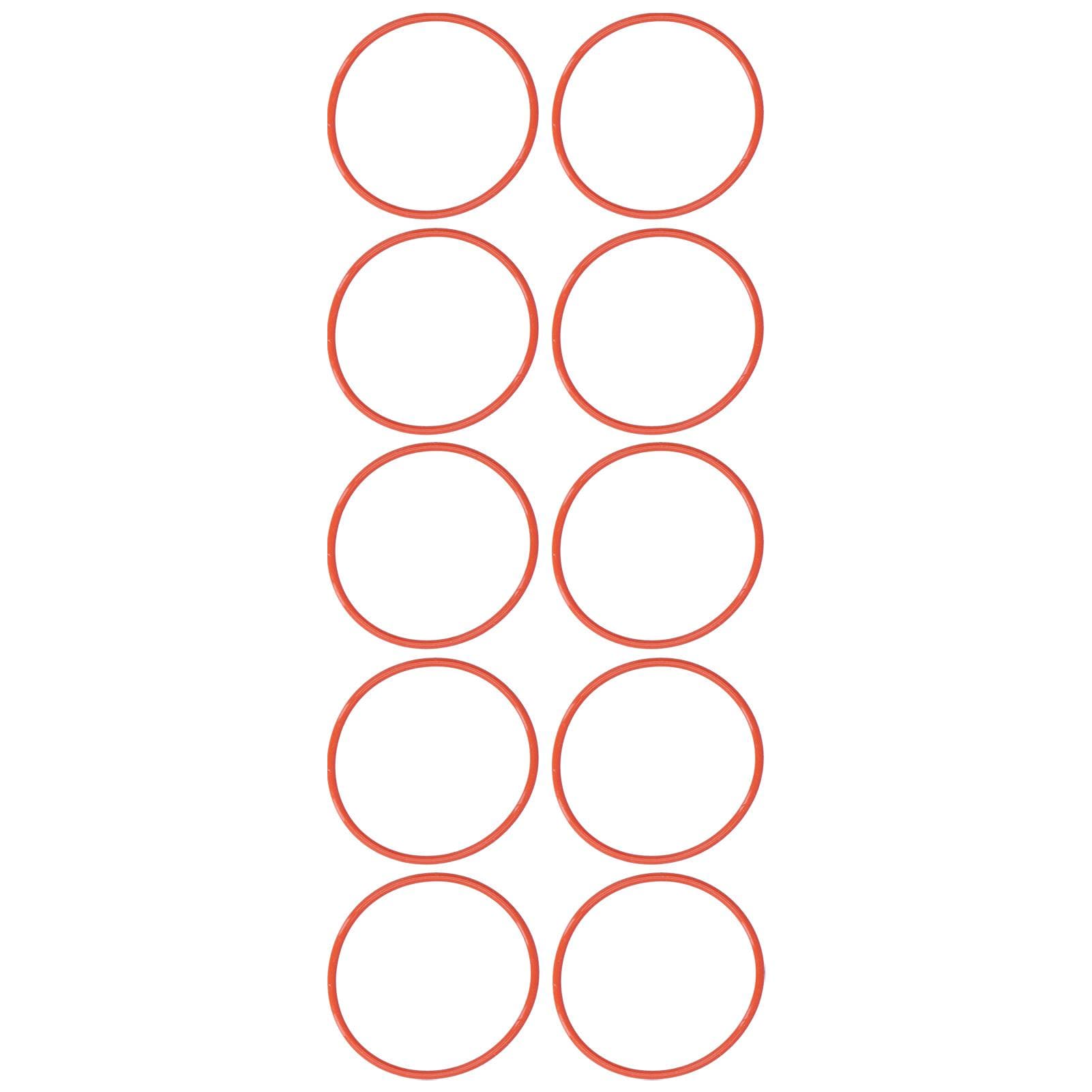 10Pcs Rubber Sealing Ring Circular Accurate Durable HeatResistant Smooth Neat Valve Plate Sealing