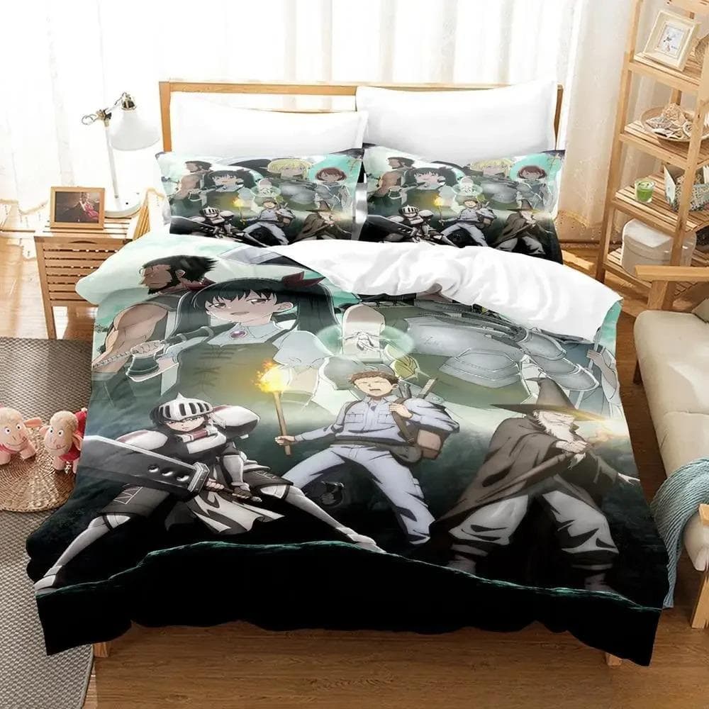 Fashion 3D Print Anime AOTU World Bedding Set,Duvet Cover Bed Set Quilt Cover Pillowcase,King Queen Twin Size Boys Girls Adults 70x133cm 2pcs