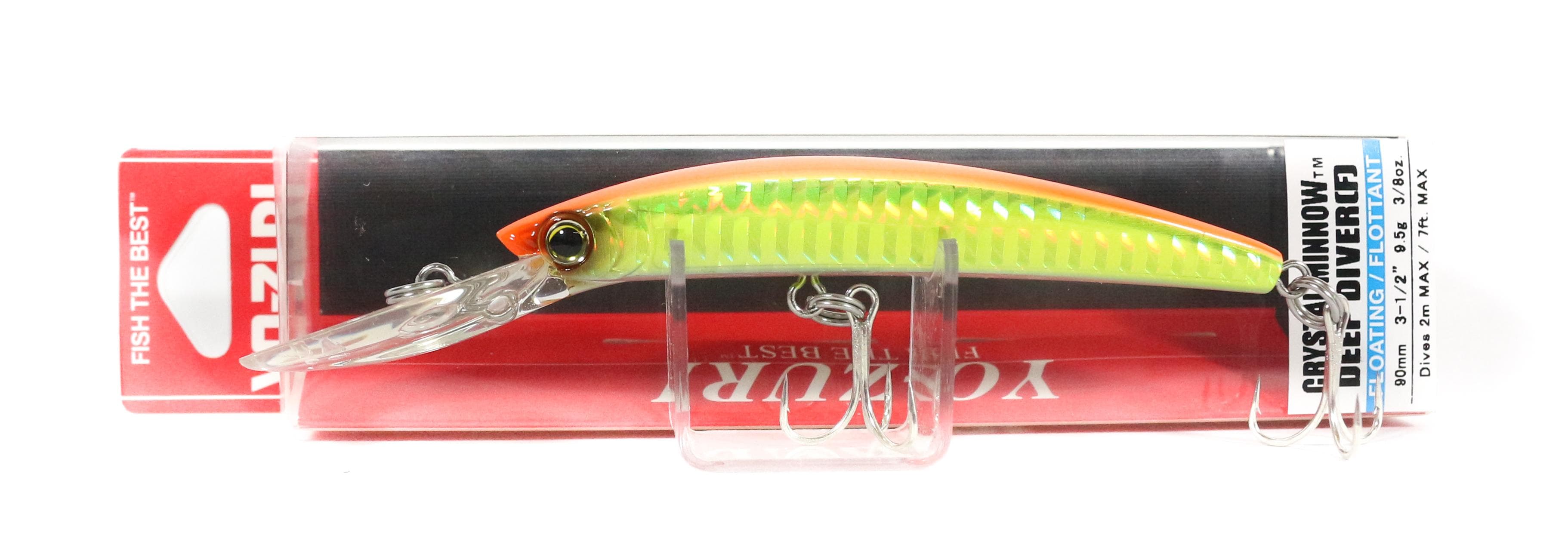 Yo Zuri Crystal Minnow DD 90 mm Floating Lure R1134-HOBG (2349)