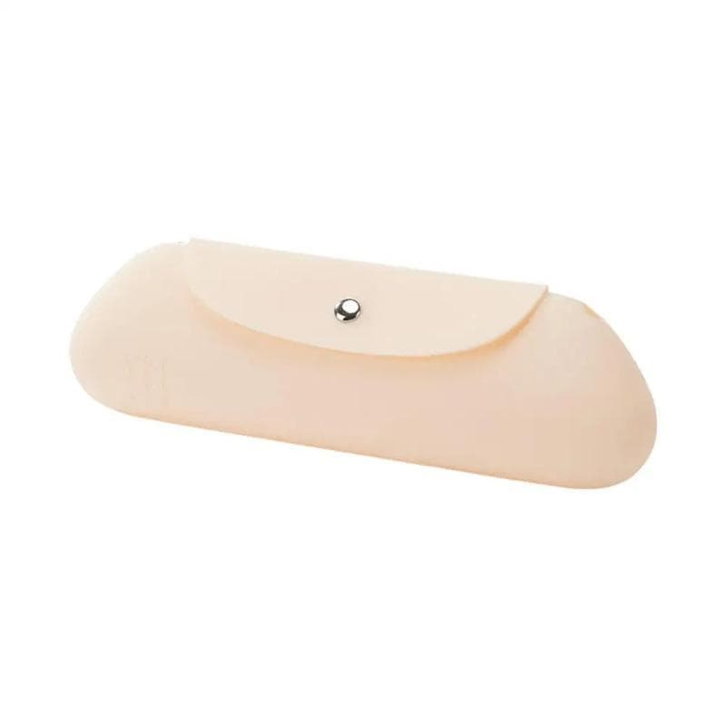 Cosmetic Bag Makeup Brush Storage Portable Travel Wash Organizer Silicone beige