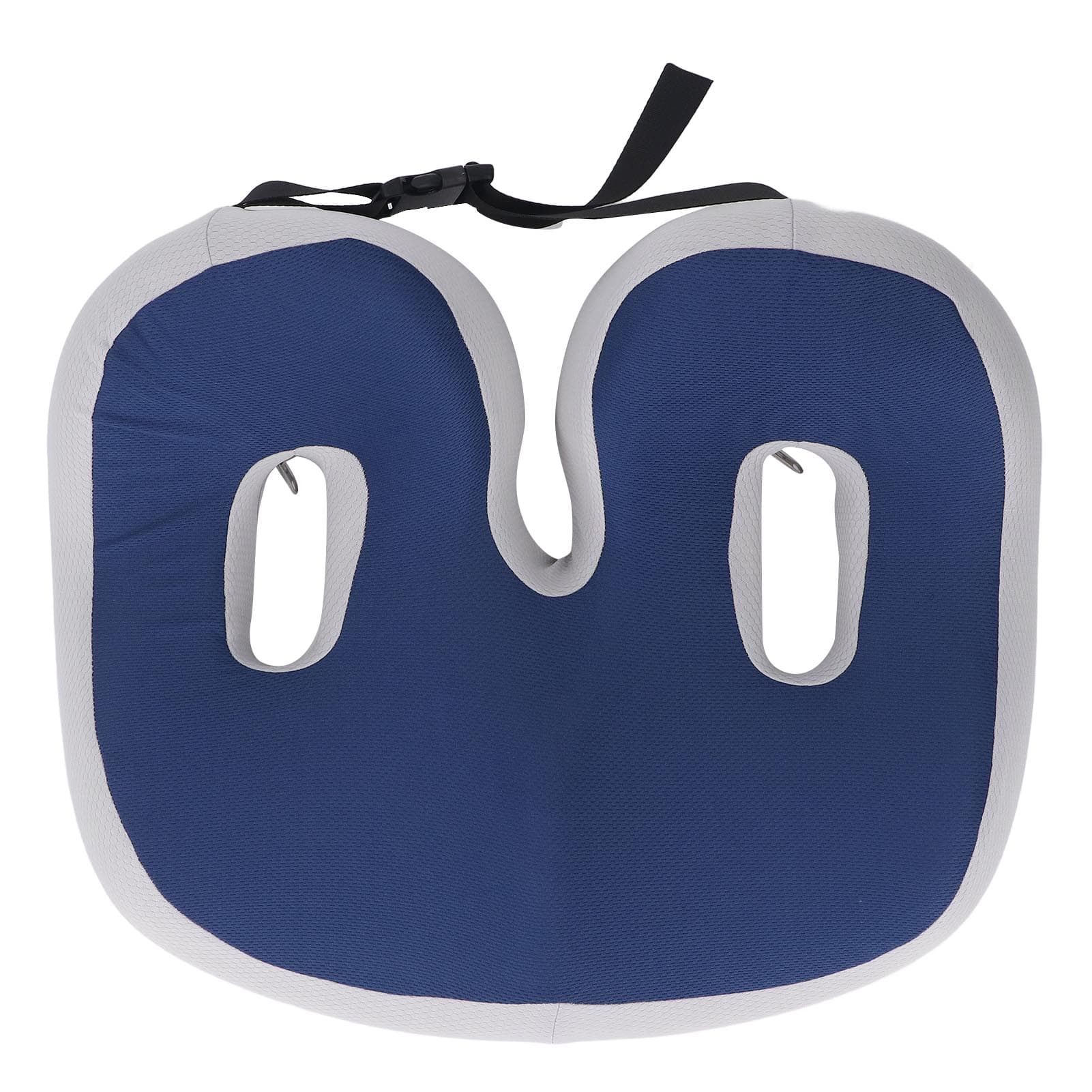 Support Cushion with Hollow Design Breathable Relieve Sciatica Adjustable Width Orthopedic Memory dark blue