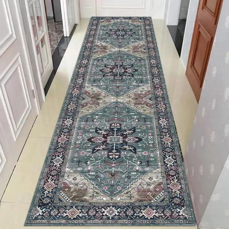 European Long Corridor Carpet Runner Home Hotel Hallway Decor Strip Rug Washable Villa Stairway Floor Mats Home Decoration 60x300cm