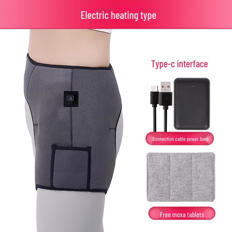 Heated Hip & Thigh Pain Relief Massage Belt Electric heating model with power bank