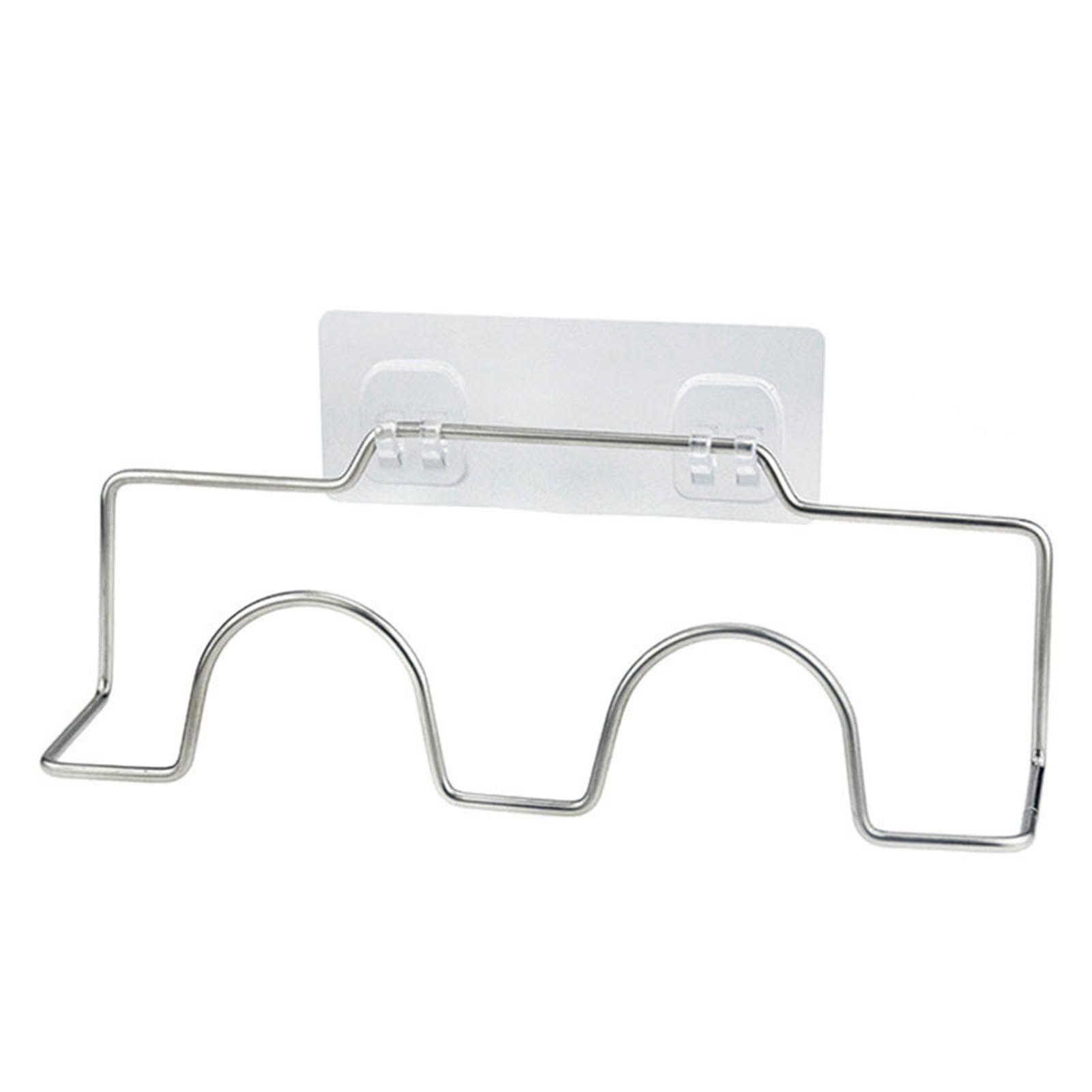 Wall Mounted Shoe Rack Stainless Steel Punch Free Shoe Organizer with Hook for Bathroom Kitchen
