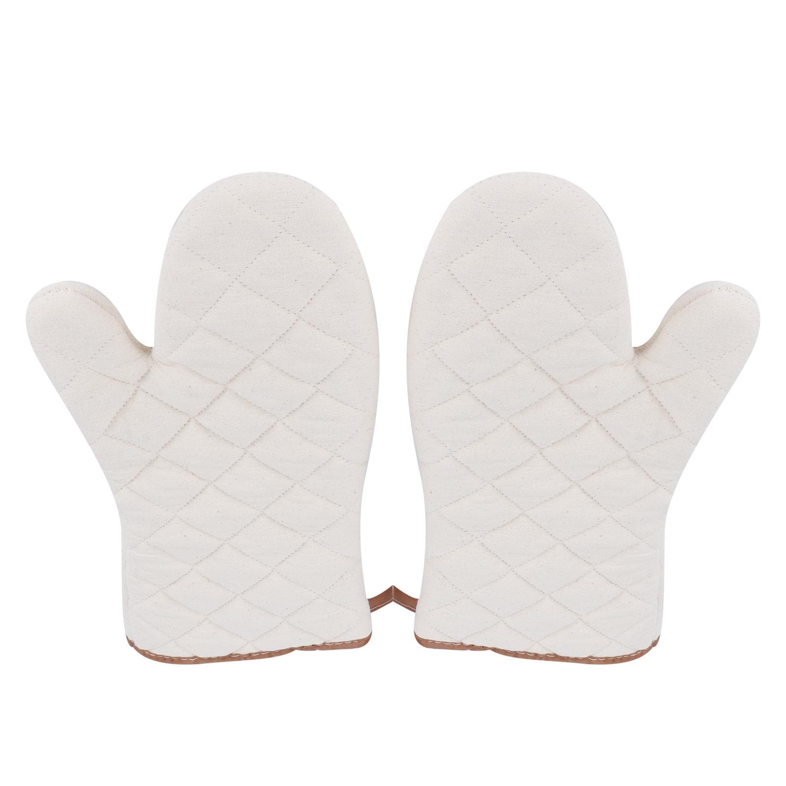 1Pair Heat Resistant Gloves Microwave Oven Mitts Cooking Tools for Home Restaurant