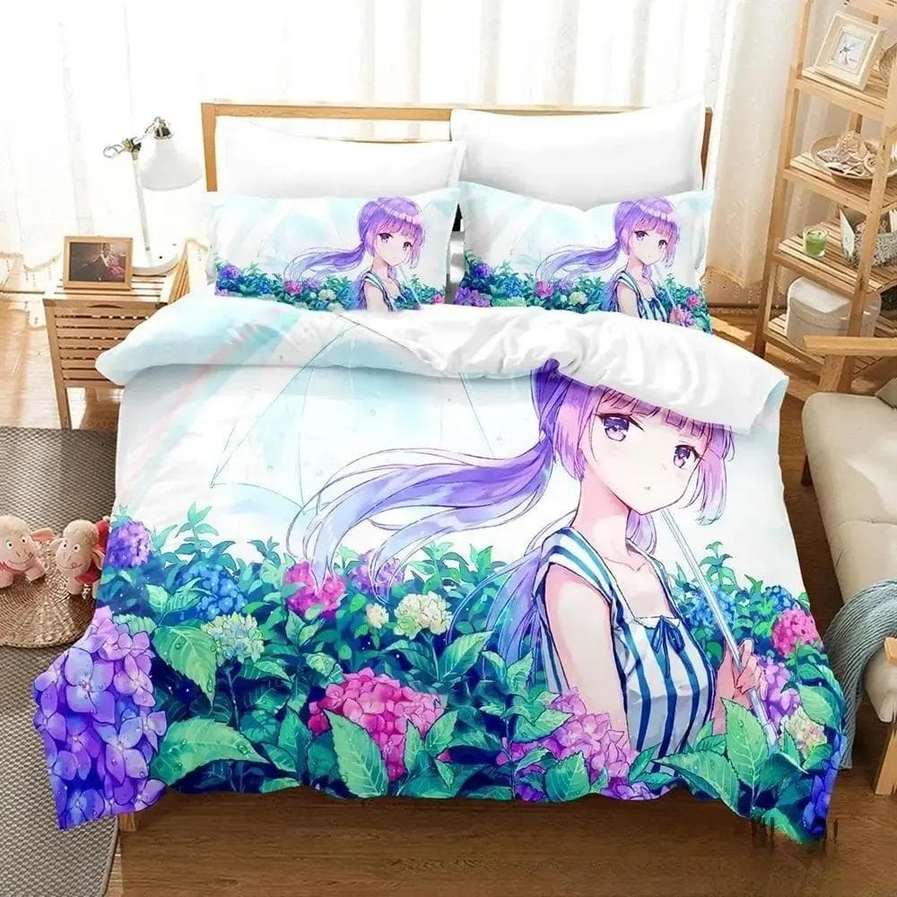 3D Print Anime Aikatsu Bedding Set Duvet Cover Bed Set Quilt Cover Pillowcase Comforter king Queen Size Boys Adult Bedding Set 70x133cm 2pcs