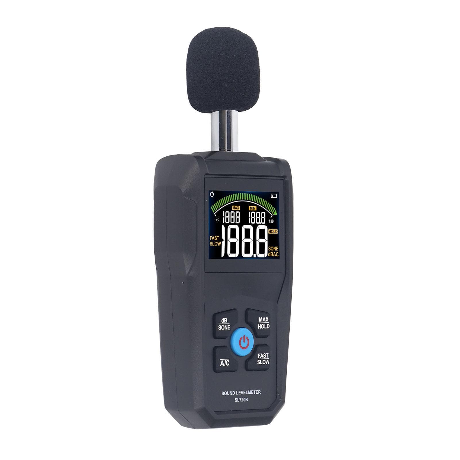 Noise Measure Device 30 to 130dB Digital Color Backlight Screen Sound Level Meter