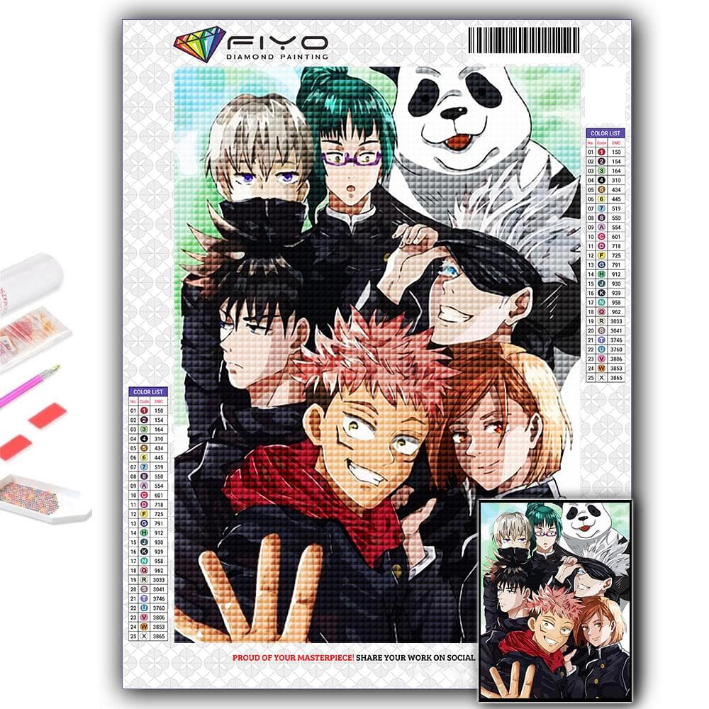 Full 5D Diy Diamond Painting Jujutsu Kaisen 5D Diamond Painting Full Square 30X40CM