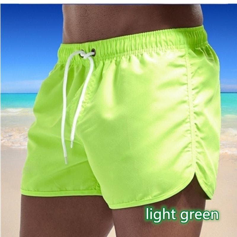 Men's Thin Sports Beach Shorts S green