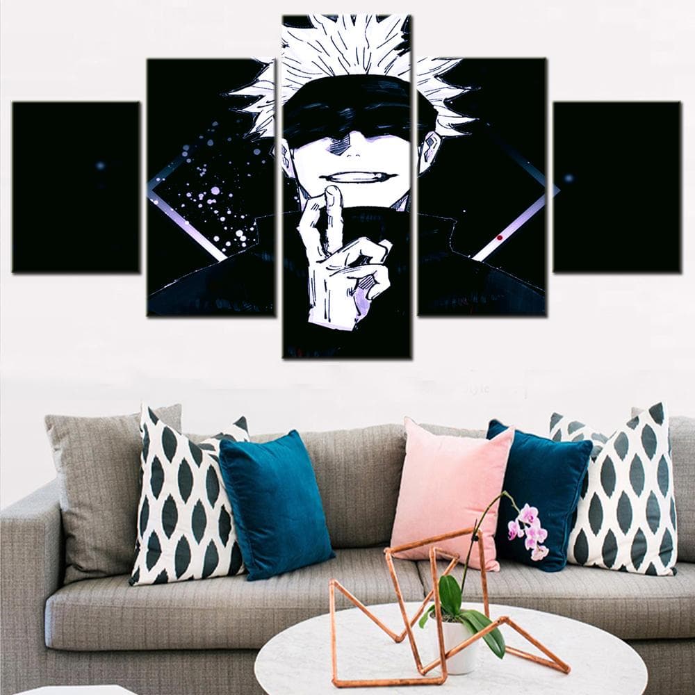 5 Pieces Japan Anime Jujutsu Kaisen Decoration Poster on the Wall Decor Modular Canvas Painting for Interior Room Decor Picture 30X40 30X60 30X80cm