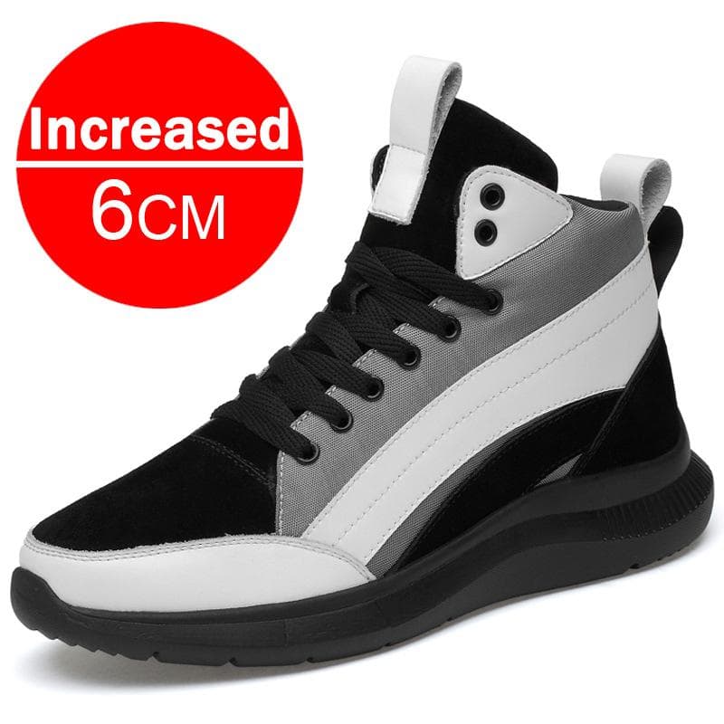 Elevator Shoes Men Sneakers Breathable Mesh Sports Heightening Shoes Increase Insole 6CM 8CM Optional Heels Casual Male Footwear 44