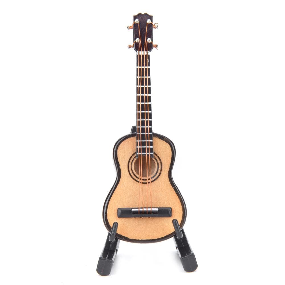 Miniature Classical Guitar Model Mini Wooden Guitar Decoration Musical Instrument Model8cm