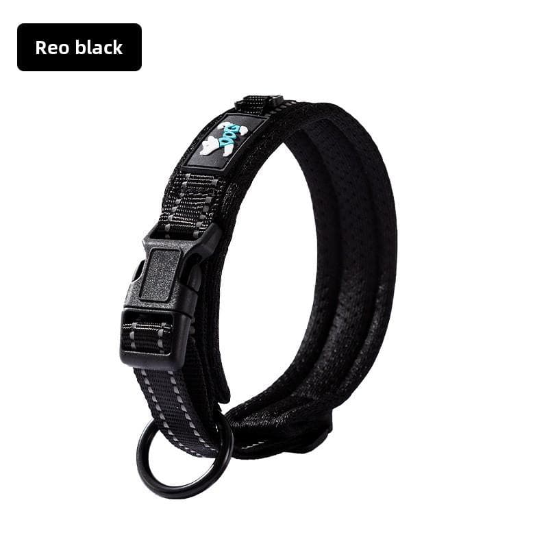 Pet Universal Out Sandwich Dog Collar Adjustable Medium and Large Dog Golden Retriever Traction Dog Walking Rope XXS