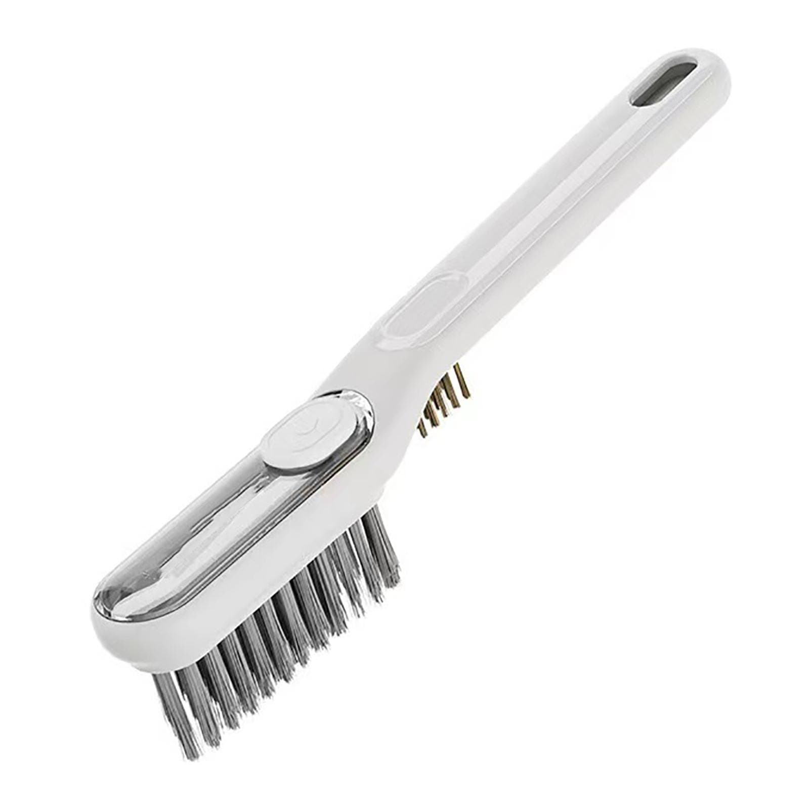 2 In 1 Liquid Filled Crevice Brush Hard Bristle Bathroom Tile Crevice Brush Multifunctional