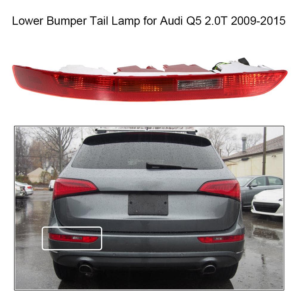 Rear Right Side/Rear Left Side Tail Light Lower Bumper Tail Lamp for  Q5 2.0T 2009-2015 Rear Left Side