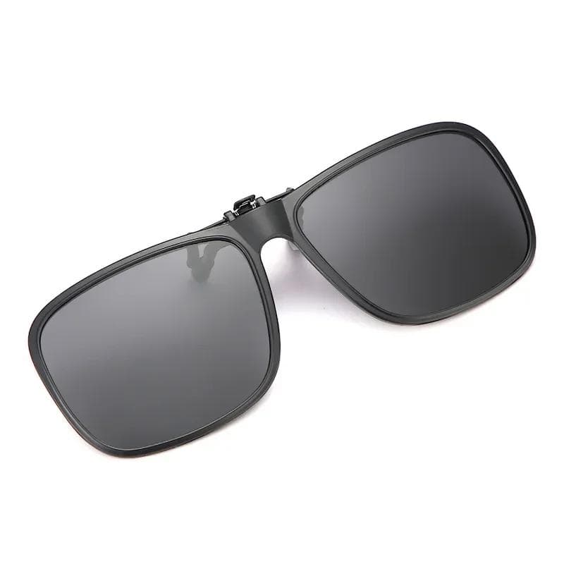 Fashion Photochromic Mirror Eyeglasses Flip Up Clip on Sunglasses Ultra-light TR90 for Women Men Night Vision
