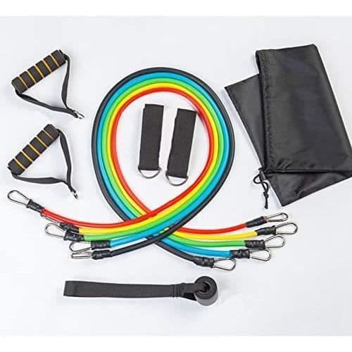 Resistance bands - ELASTIBAND - 11pcs - Rubber rope - Fitness - Beginner