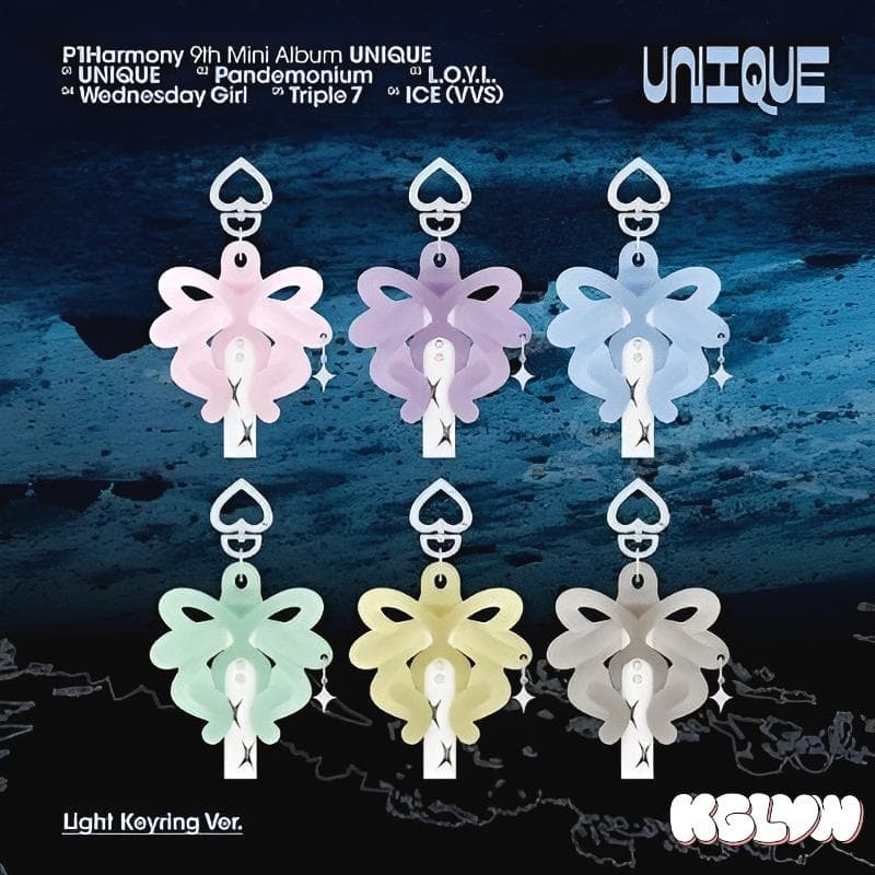 [pre-order] P1Harmony 9th Mini Album [UNIQUE] Light Keyring Ver. (Select a member) P1Harmony Light Keyring Ver. - INTAK