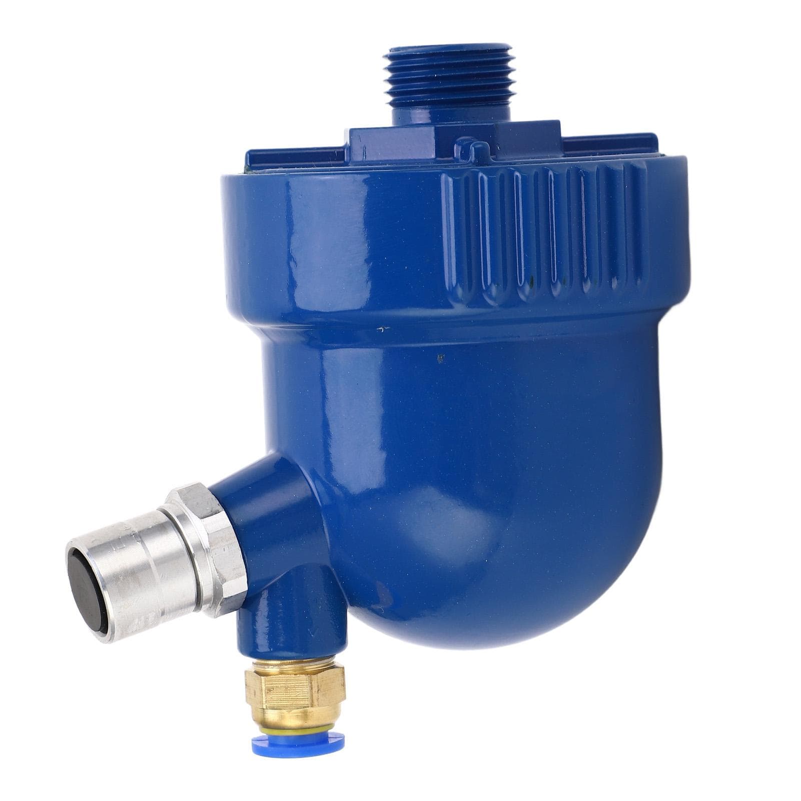 Air Compressor Drainer Fine Filtering Aluminum Alloy Shell Energy Saving G12in 8mm Drainage Device