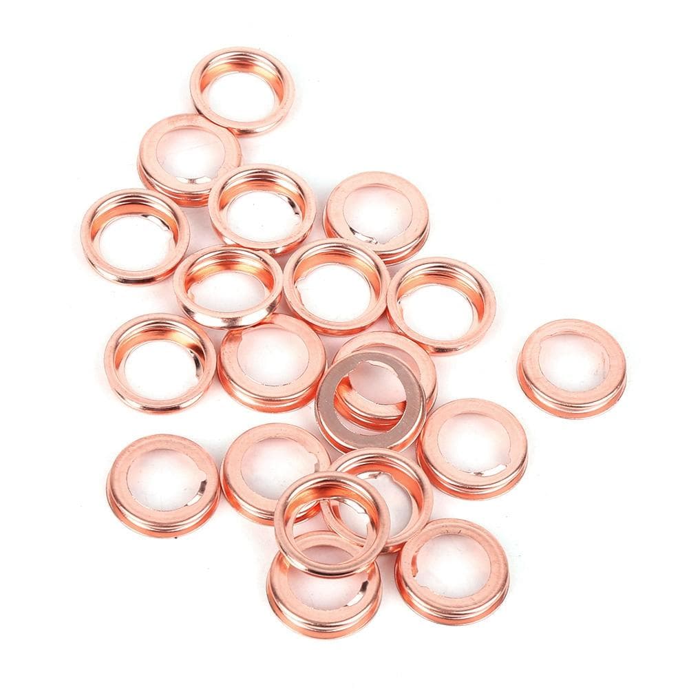 20pcs Engine Oil Drain Plug Gasket Kit Metal Parts 11026JA00A Fits for Nissan