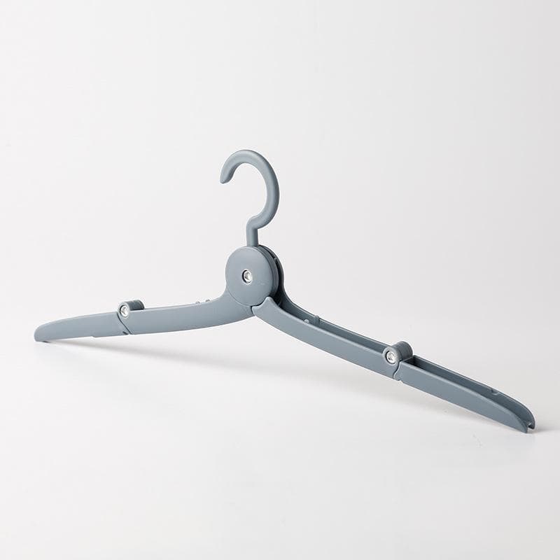 Foldable Travel Hanger Outdoor Portable Clothes Hangers Multi-functional Rack Space Saving Non-slip Easy Storage gray