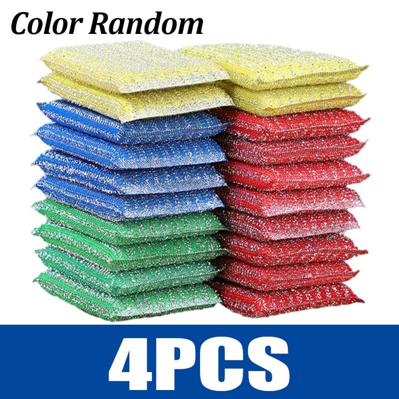 32/4PCS Double Side Sponge Rags Thickened Reusable Sponge Wipes Dishwashing Pans Scouring Pads Household Kitchen Cleaning Tools