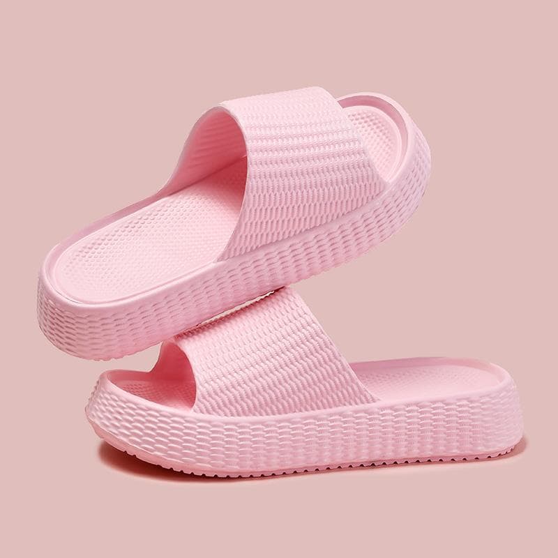 Chunky Platform Eva Cloud Slippers Women Thick Soft Sole Bathroom Home Slides Woman 2025 Summer Non Slip Beach Flip Flops Female 40-41 pink