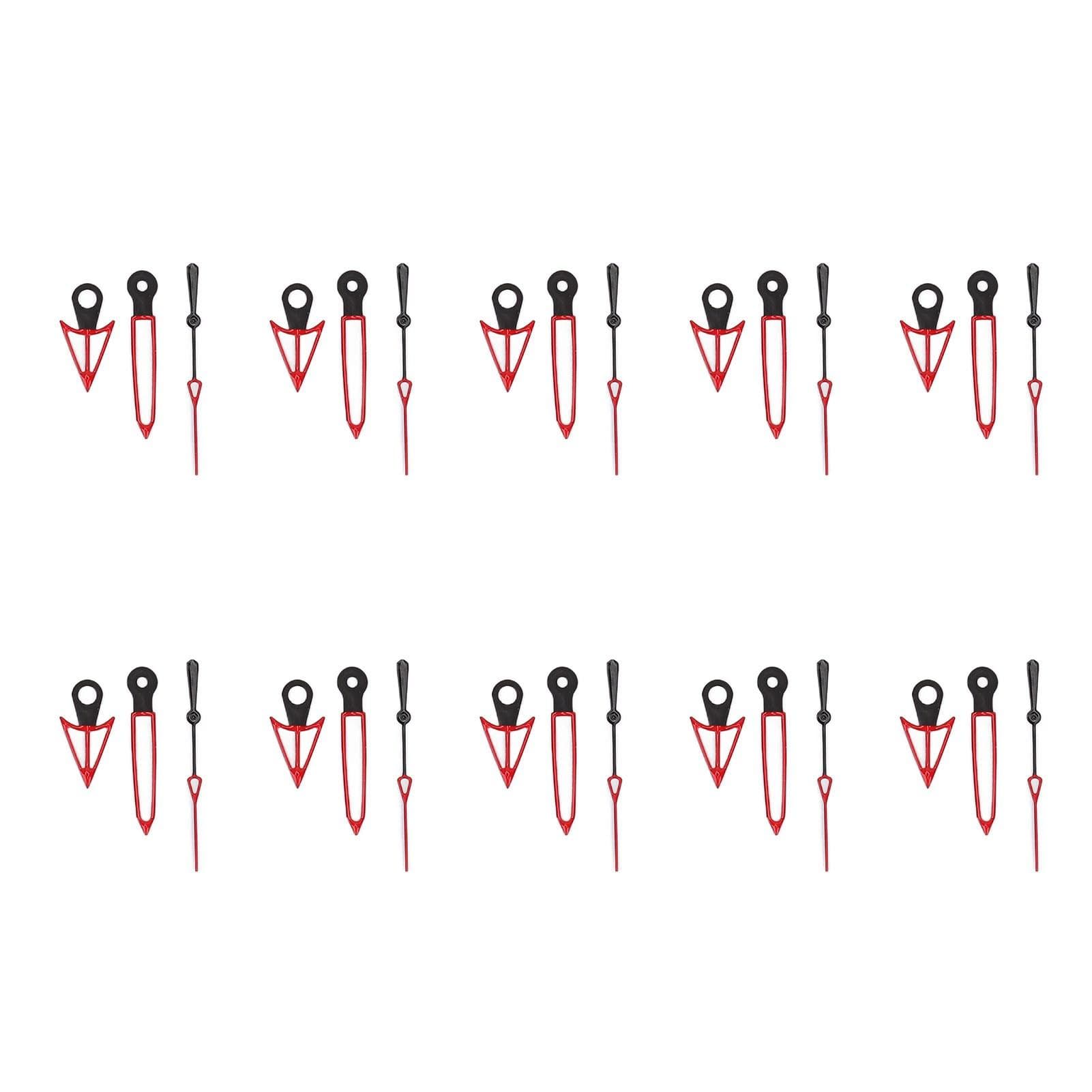 10pcs Set Watch Pointer Watch Hands Hour Minute Second Luminous Watch Movement Modification Parts