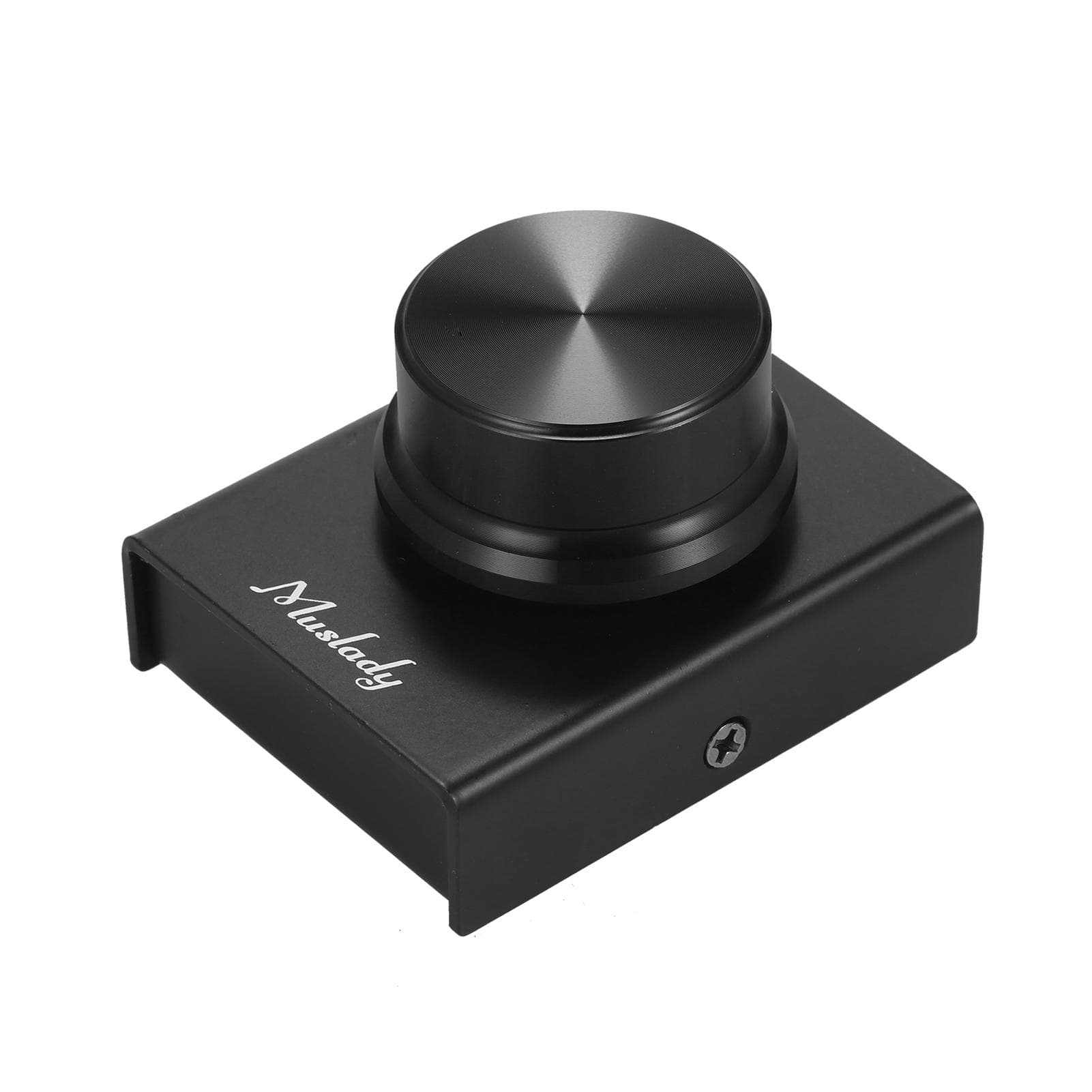 Muslady USB Volume Control Knob One Key Mute Volume Controller for Computer Laptop Plug and Play PC black