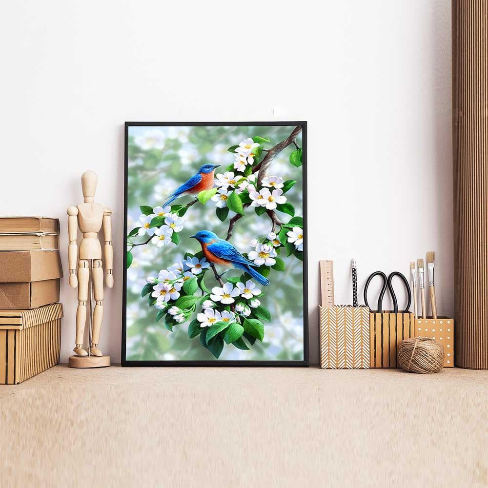Diamond Painting Accessories Flower DIY Diamond Embroidery Cross-stitch Bird Pictures of Rhinestones 20X30CM