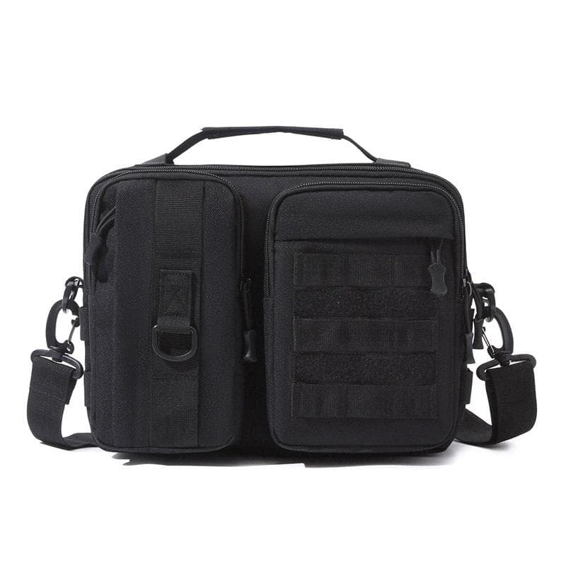 Handbags Shoulder Bag Camping for Man Hiking Travel Climbing Fishing Sling Crossbody Outdoor Weekend Bag black
