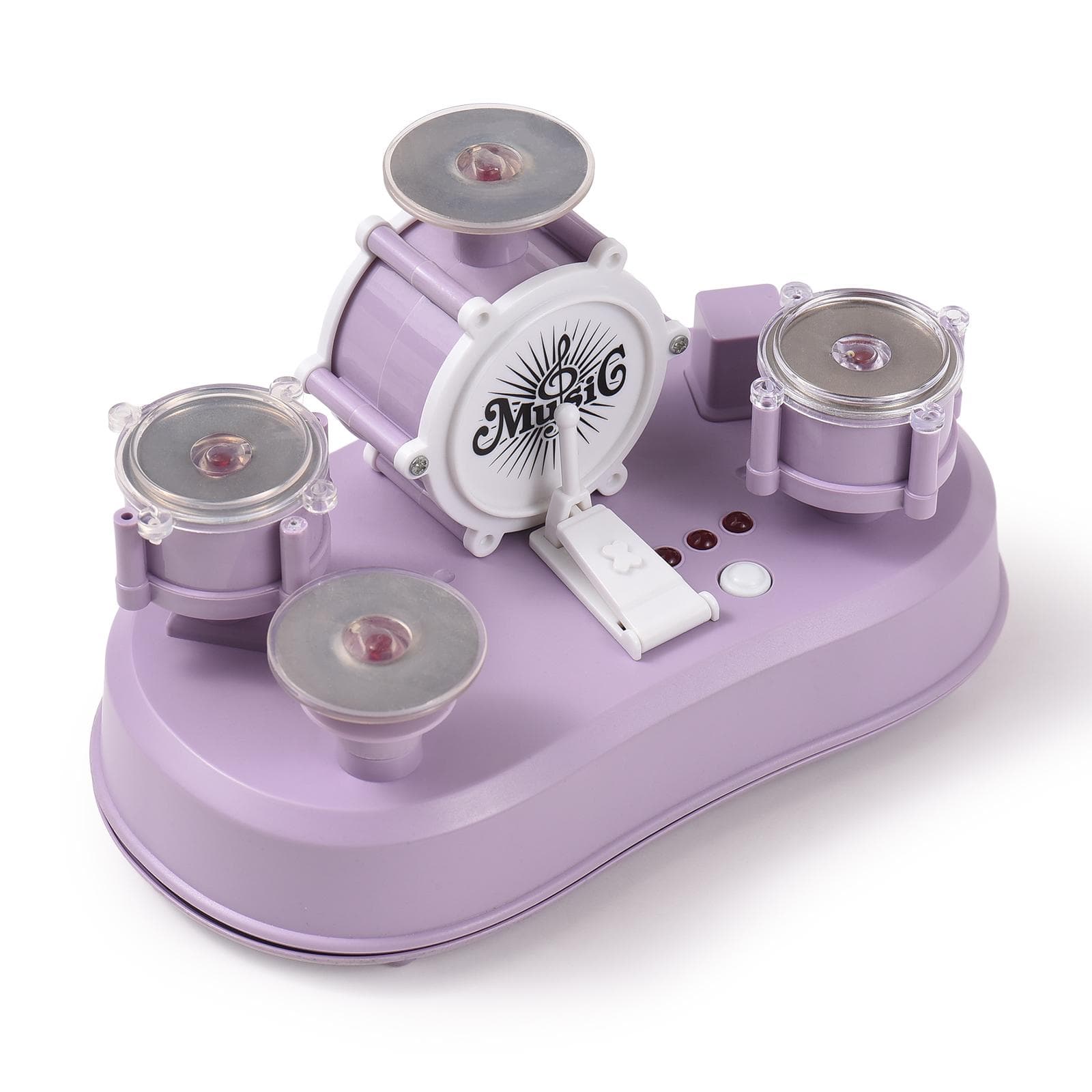 Mini Drum Set Finger Drum Touch Drum Percussion Instrument Handicraft Desk Instrument Game Musical purple