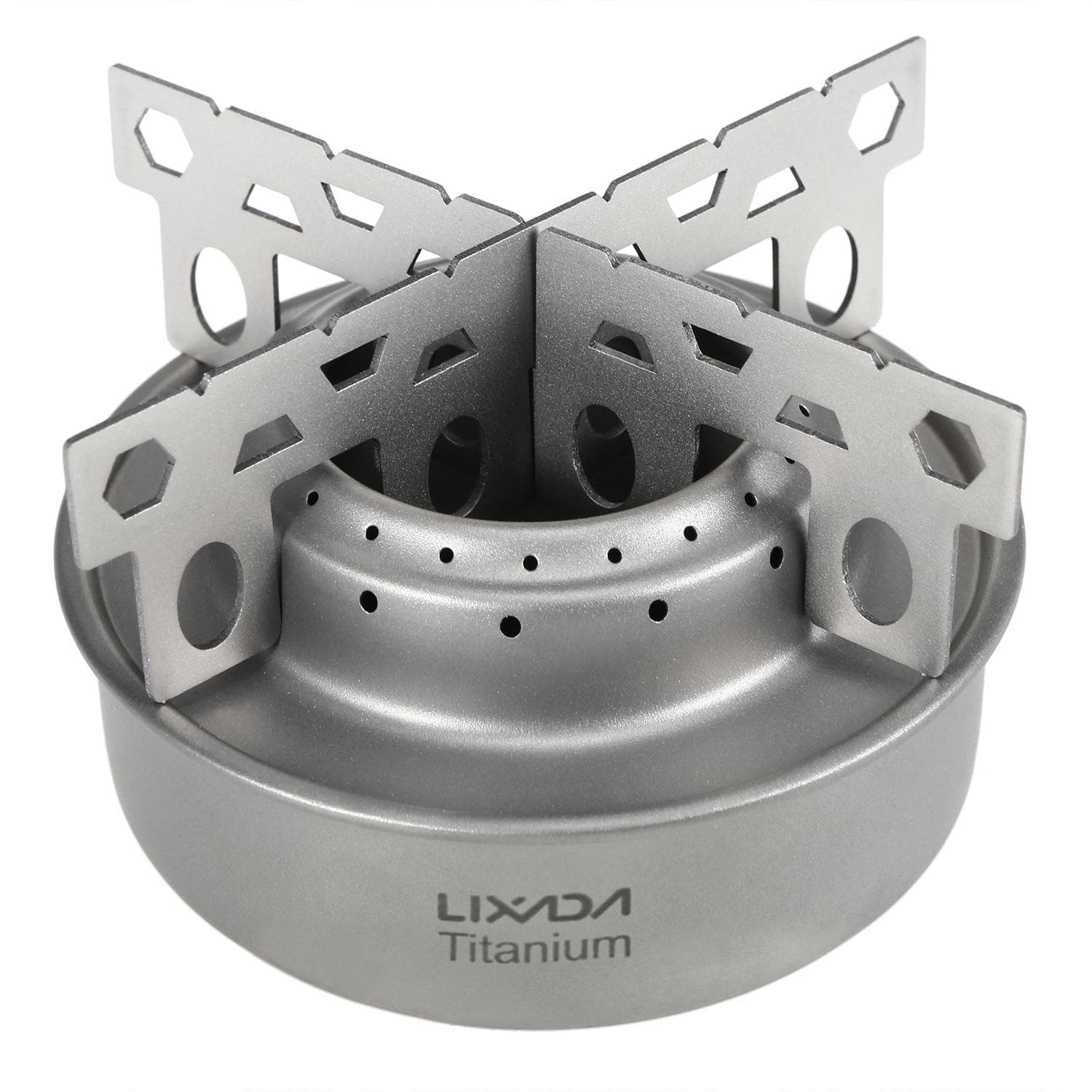 Outdoor Camping Titanium Mini Alcohol Stove with Cross Stand Stove Rack Support Stand Alcohol Stove & Rack